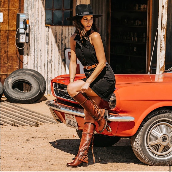 Freebird by Steven Cognac Lace-Up Boots - Picture 3 of 12